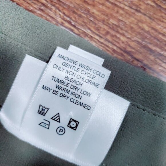 Marla Wynne for Chico's Sheer Lagenlook Gauzy Chiffon Tie-Front Tunic Gray XS-L - Picture 9 of 12